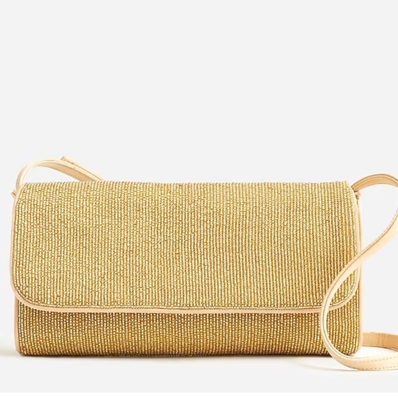 J. Crew Handbags - J Crew Florence Convertible Clutch with Beads, NWT